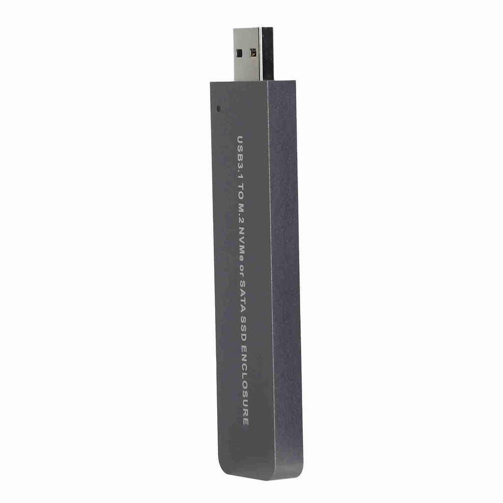 M.2 NVME Hard Drive Enclosure External USB 3.1 To NGFF ToolFree Dual Protocol SATA TypcA (Not