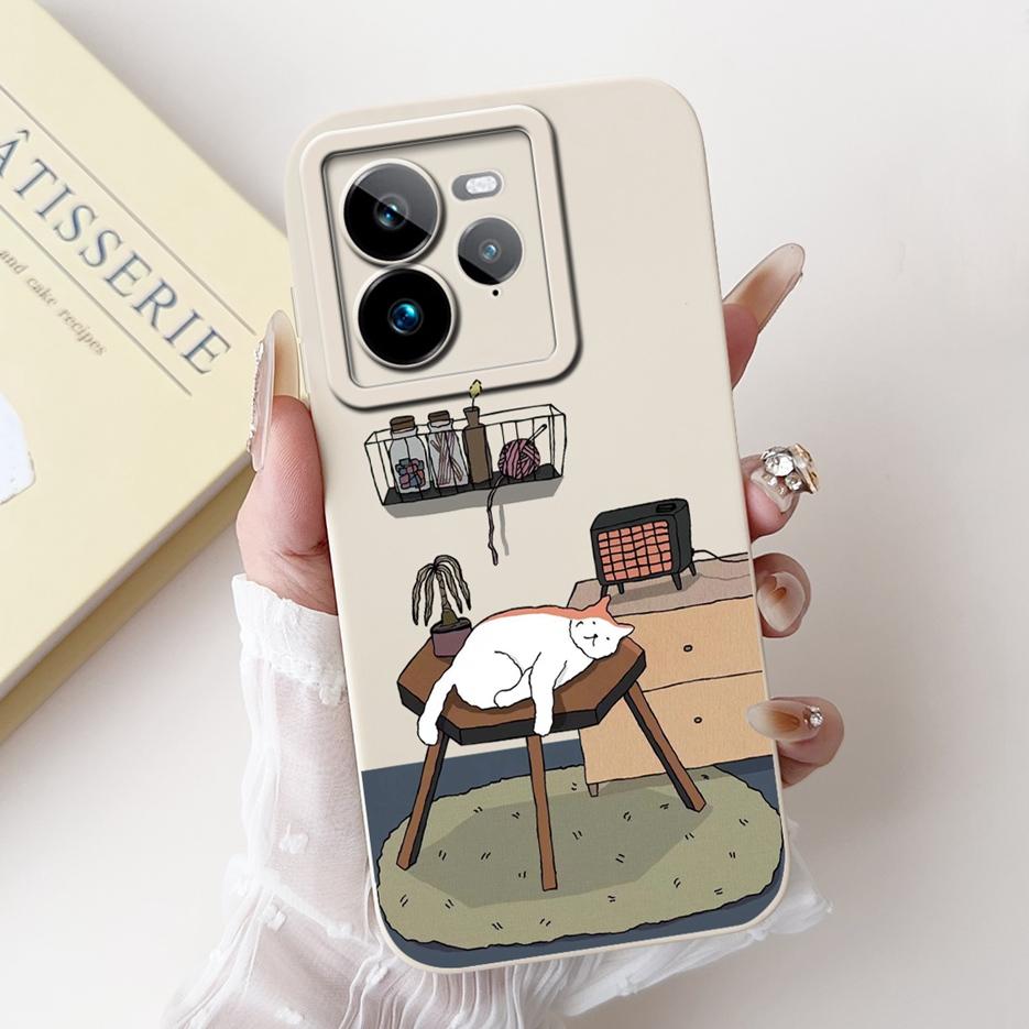 For Realme GT7 Pro 5G Case RMX5010 Cute Fashion Cartoon Cover Soft TPU Phone Case For Realme GT 7 GT7 T GT7T 5G Back Cover Coque
