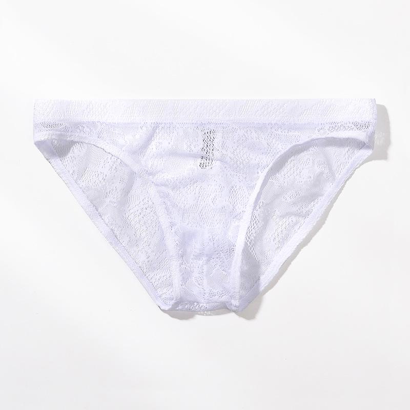 Youye Чоловічі прозорі мереживні дихаючі труси з низькою посадкою