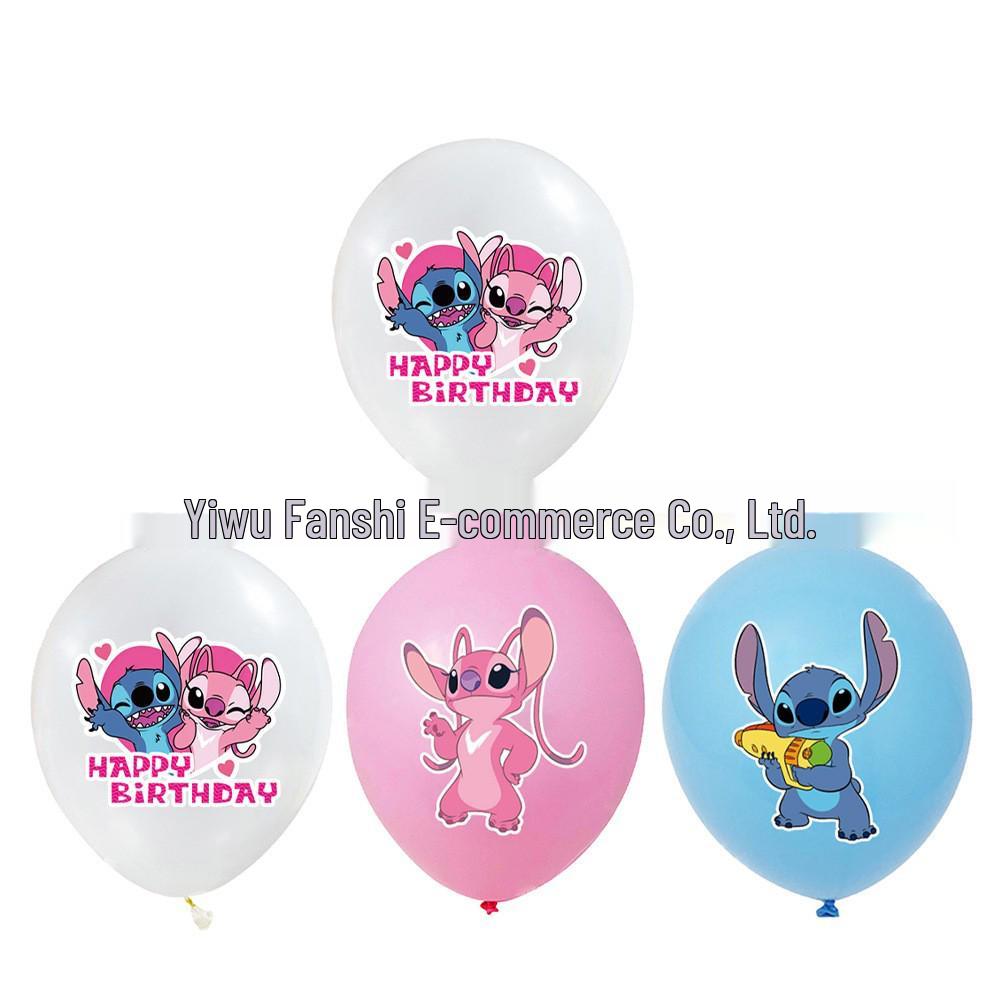 Best-Selling Pink Stitch Birthday Party Tableware Set: Paper Plates, Cups, and Tablecloth.