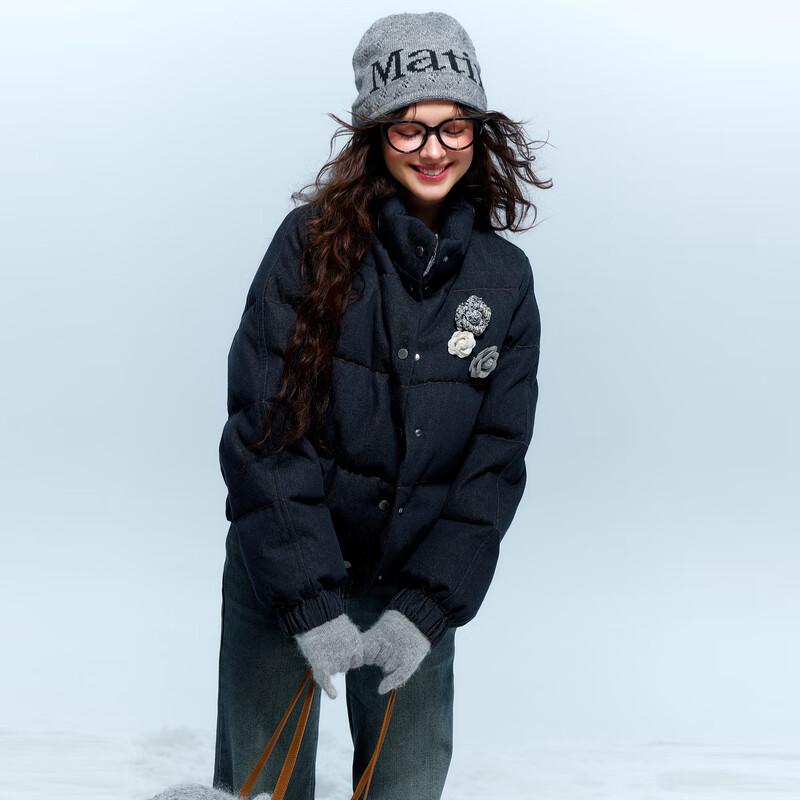 

Sancai Duxing 2025 Зимняя короткая куртка с 90% пуха белой утки XL