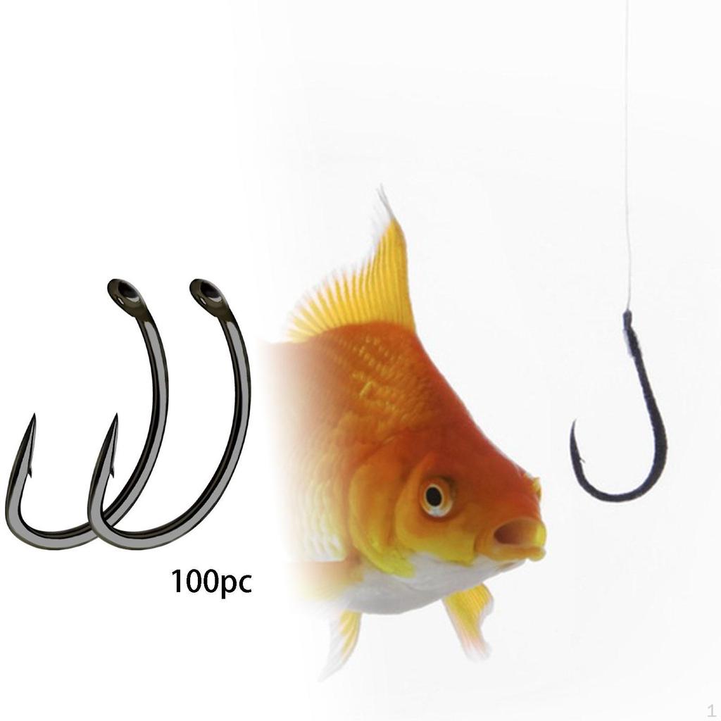100 ks Háčků s protihrotem a zahnutým hrotem pro suché muškaření, vybavení, sladkovodní a mořská výbava