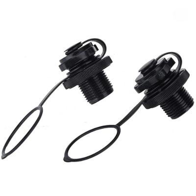 2Pcs Inflatable Boat Valve, Spiral Air Plug for Kayak, Raft, Air Mattress - Replacement Screw Boston Valve for Rubber Dinghy, Pool Airbeds