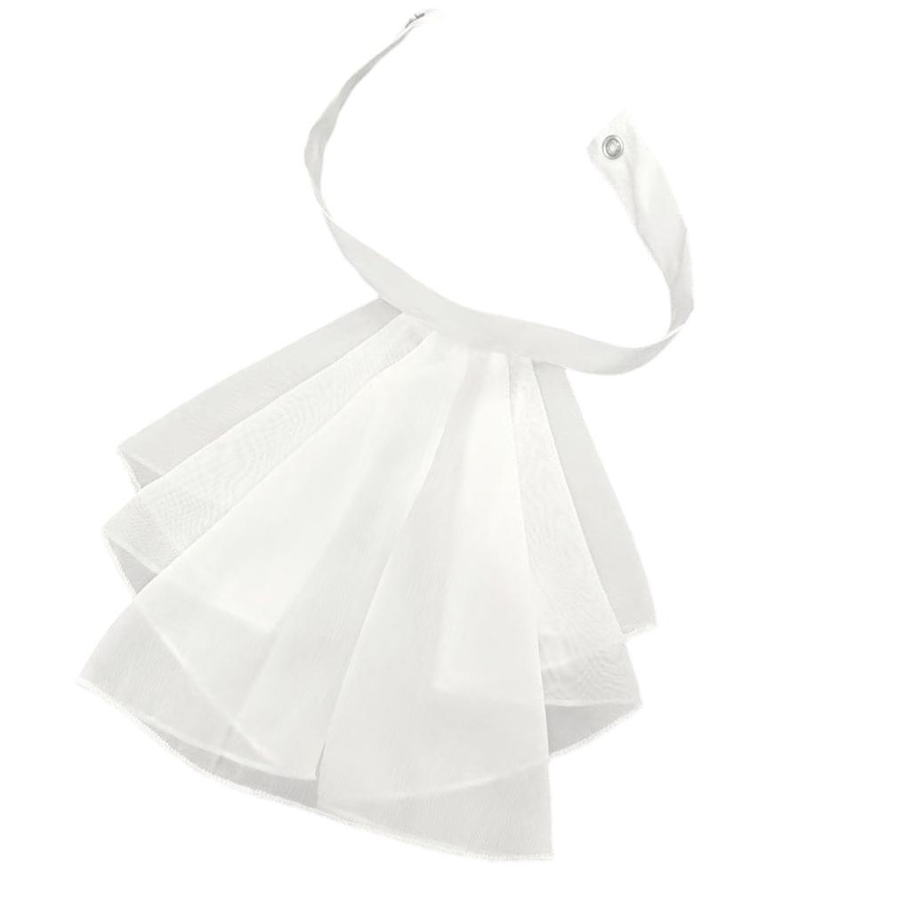 Elegant Chiffon Faux Collar Detachable Multilayer Ruff Collar Neckwear For Wedding Stage Performances Costume Parties