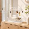 Freestanding Entryway Organizer with Hooks Modern for Foyer, Travel Organization