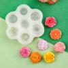 Peony 7 In 1 Flower Silicone Mold Rose Flower Soap Mould Aromatic Candle Candle Mold  Candle Making
