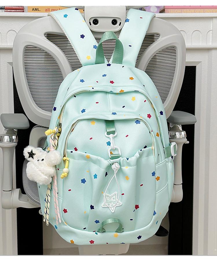 Schoolbag Japanese Ins Style High Value Backpack Junior High School Student Schoolbag Casual Small Fresh Star Multi-compartment Backpack