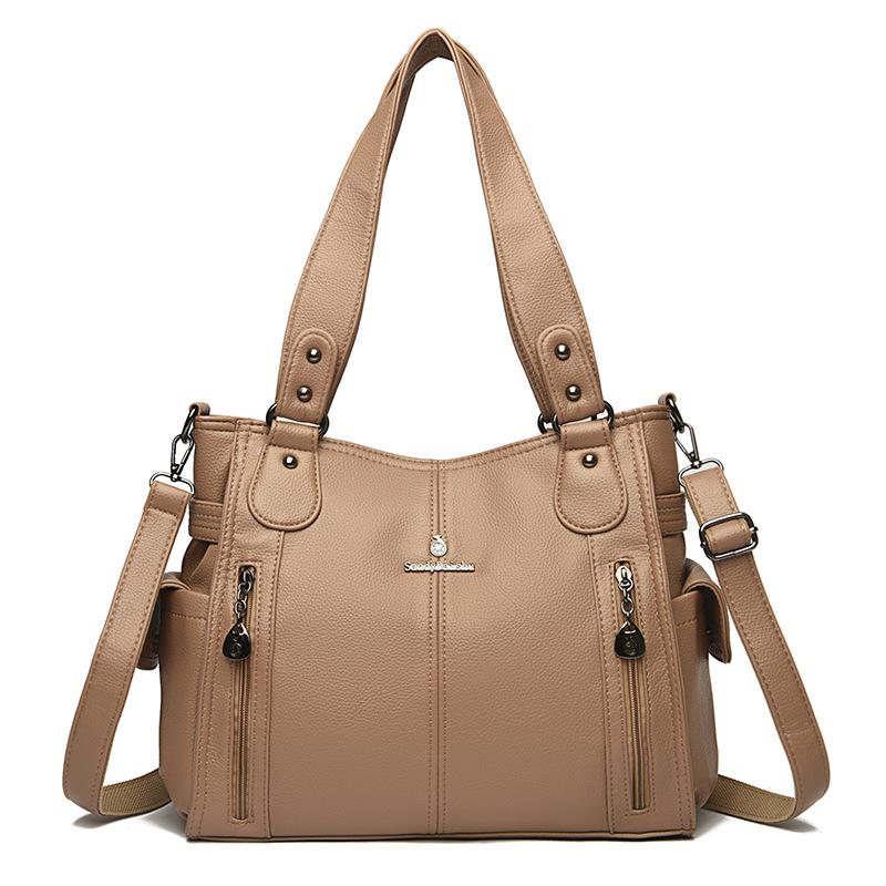 

Модная сумка на одно плечо, женская сумка-кроссбоди большой вместимости, сумка-тоут легкие хаки