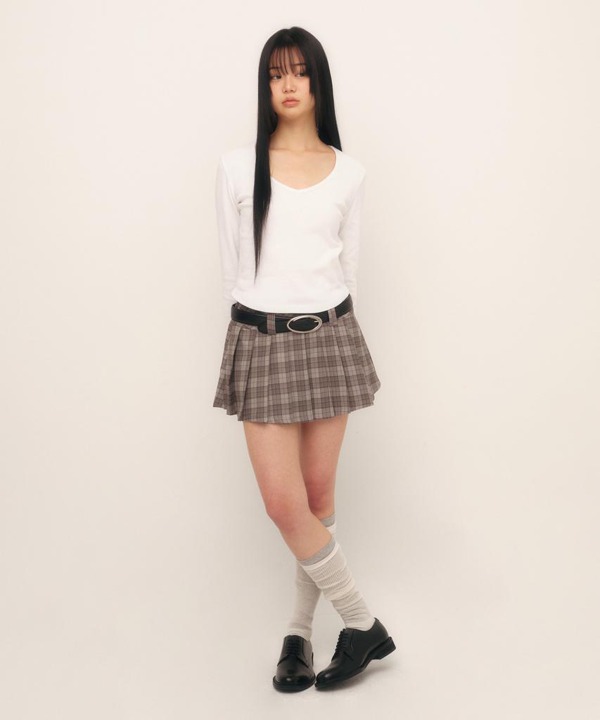Kyuliti C 90S Line V-Neck T-Shirt_White