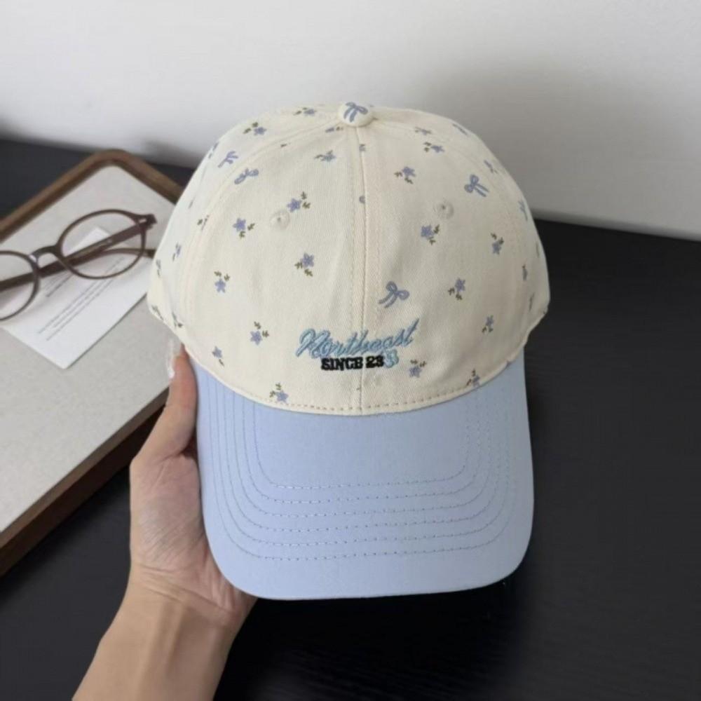 Face Slimming Girls Baseball Cap 56cm-60cm Head Circumference Embroidered Cap  Daily Wear