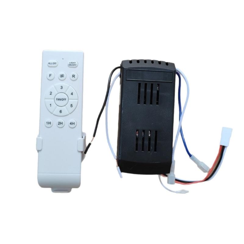 Universal Ceiling Fan Remote Control Kit Replacement 6 Speed Remote Receiver Controller For Home Ceiling Fan Light