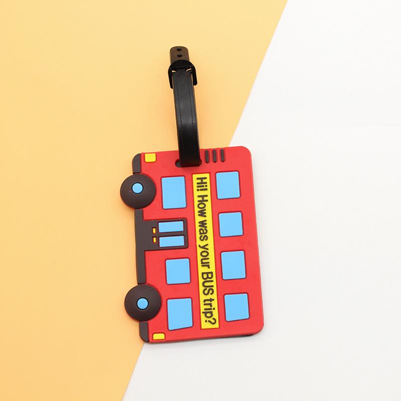 Cartoon PVC Luggage Tag Fashion Travel Boarding Pass Luggage Tags Travel Tags Id Address Name Lable Flight Travel Accessories