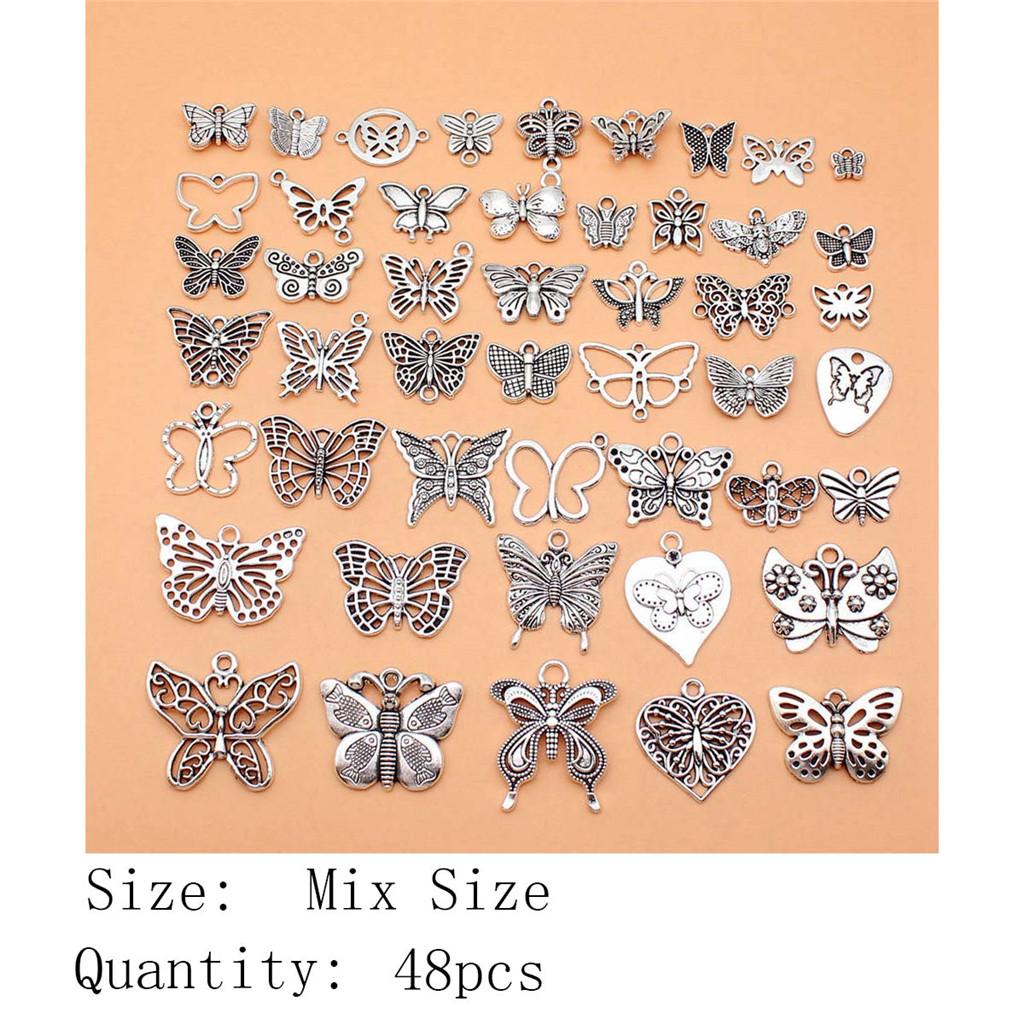 Geburtstagsgeschenke Groß Charms Vogel Schmetterling Gemischte Set Charms Anhänger Souvenir Frau Anhänger