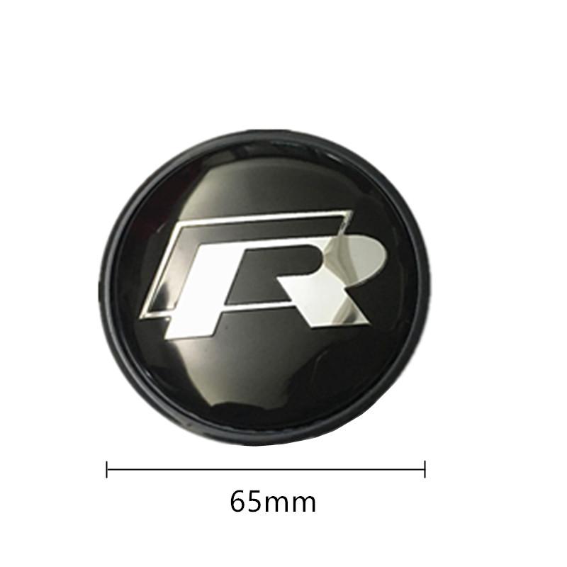 Pro VOLKSWAGEN VW Nové 4ks 65mm Znak na kolo auta Samolepka emblému 60mm krytka náboje Pro Volkswagen VW Jetta R Rline Touran POLO Golf M