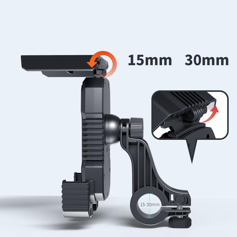 Bicycle Phone Holder Motorcycle Bike Handlebar Rear-View Mirror Phone Case For Iphone Android Bike Motorbike Phone Stand Mount