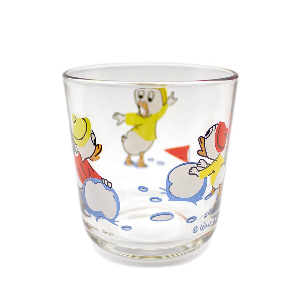 Disney and Louie Glass Reproduction Art Miscellaneous Made In Huey, Dewey, Tumbler, Approx. 250ml, 1963, Tableware, Goods, Japan, 3320-52