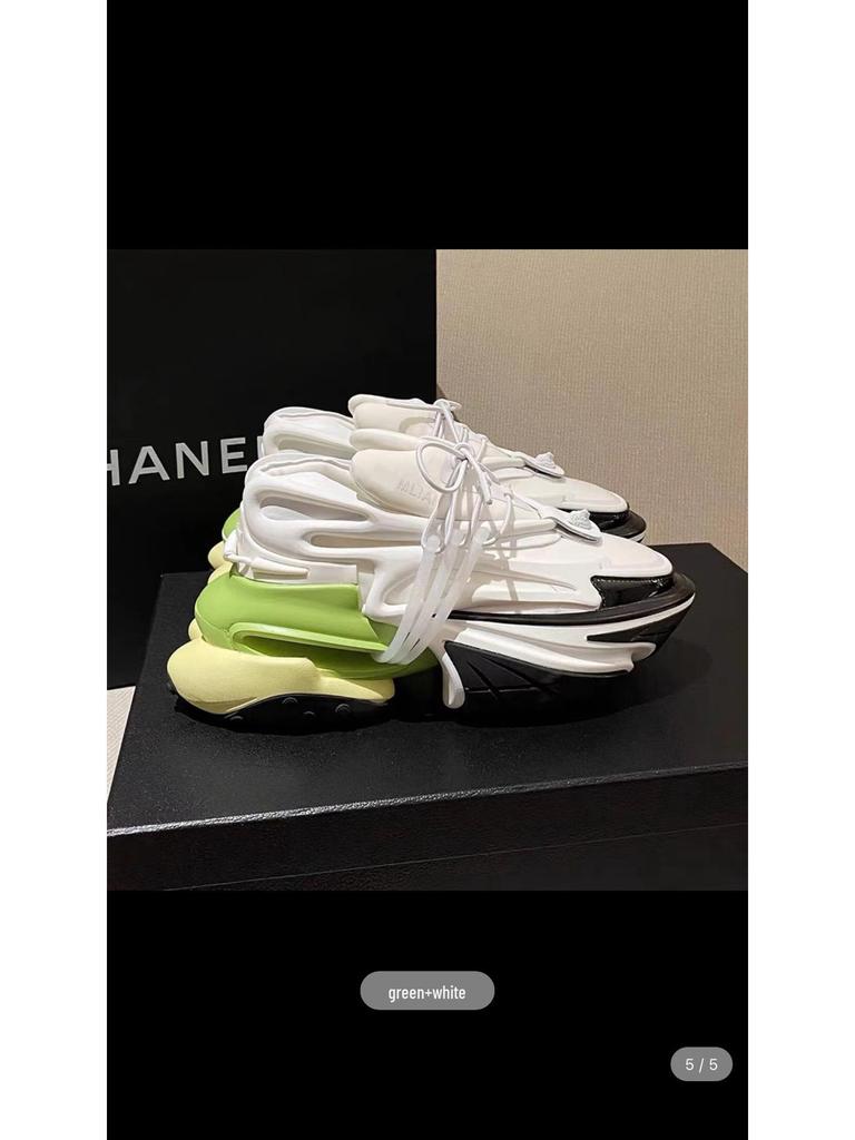 Europejskie Modne Sneakersy w Kształcie Statku Kosmicznego: Buty Niche Bullet dla Mężczyzn i Kobiet