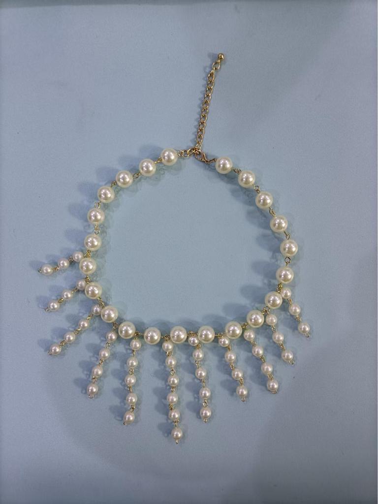 Retro Pearl Tassel Necklace: Stage Performance & Personality Beaded Ornament