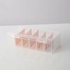 1PC Transparent Clamshell Game Card Storage Box Portable Board Game Organizer Plastic Card Storage Box
