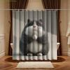 1pc Bathroom Shower Curtain, Daily Gratitude Practice Camp, Cute Pet Day Shower Curtain, with 12 Hooks, 180*180Cm Bathroom Cur