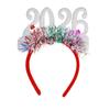 Star Color Strip Christmas Headband Glitter Sequins Numbers Design New Year Headband Party Props Creative Decoration