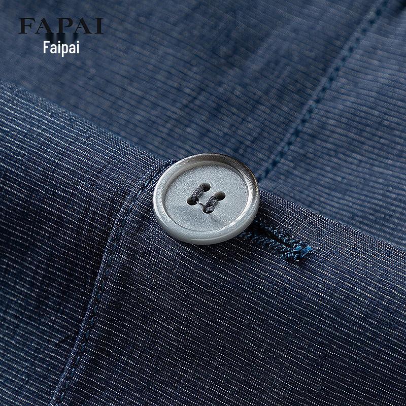FAPAI Men's Cotton Blend Casual Blazer