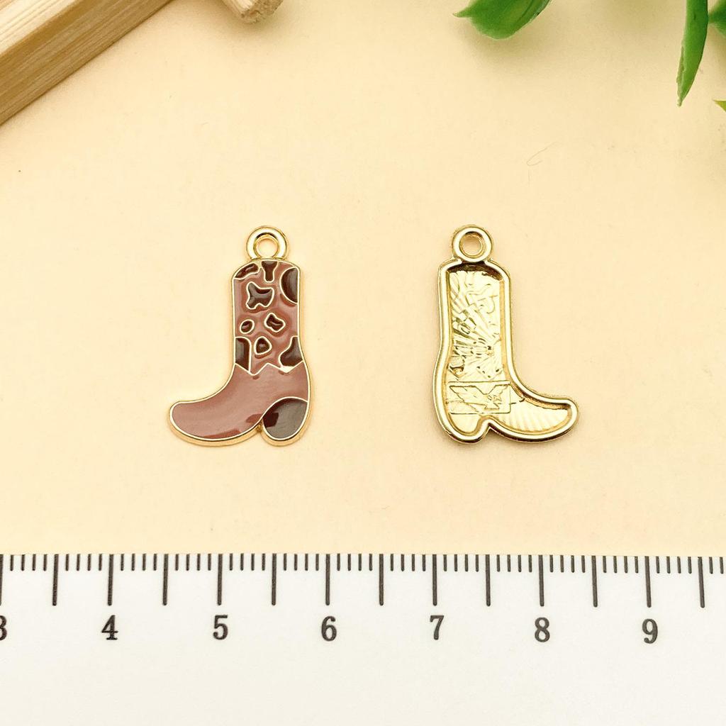 Western Cowboy Hat Boots Keychain with Horse Pendant