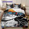 Anime Luffy Pirate Soft Comfortable Duvet Cover, Children's Bedding Set Gift, Extra Large Size, Various Sizes Available LXR146