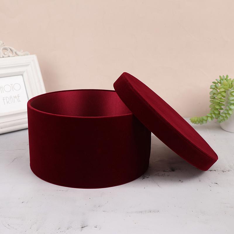 1 Round Flower Box Florist Gift Party Box Decoration with Lid Rose Box Valentine's Day Florist Gift Party Packaging Box
