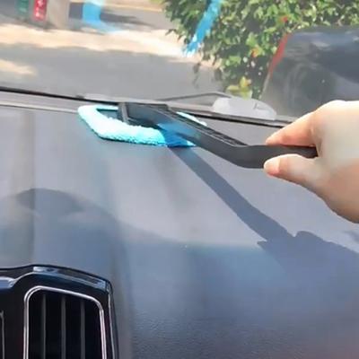 Autofenster-Reinigungsbürsten-Set, Windschutzscheiben-Reinigungs- und Waschwerkzeug, Auto-Innenraum-Glaswischer mit langem Griff, Autozubehör