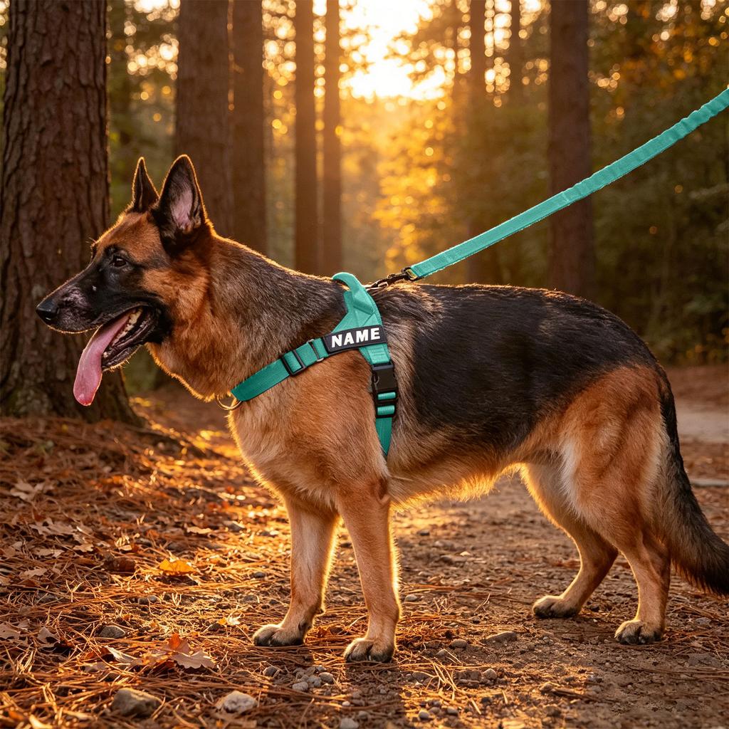 No Pull Dog Harness Front Adjustable Pet Vest Breathable Soft Padded Material Heavy Duty D Ring Sturdy Great Dog Accessories