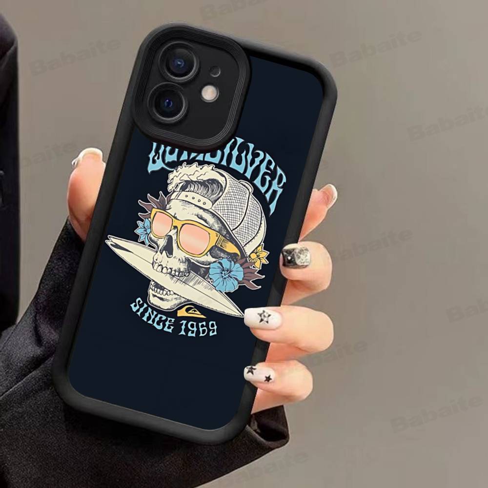 Surf Brand Q-QuiksilverS Logo Phone Case For IPhone 17 16 15 14 Plus 13 12 11 Pro Max Silicone Cover