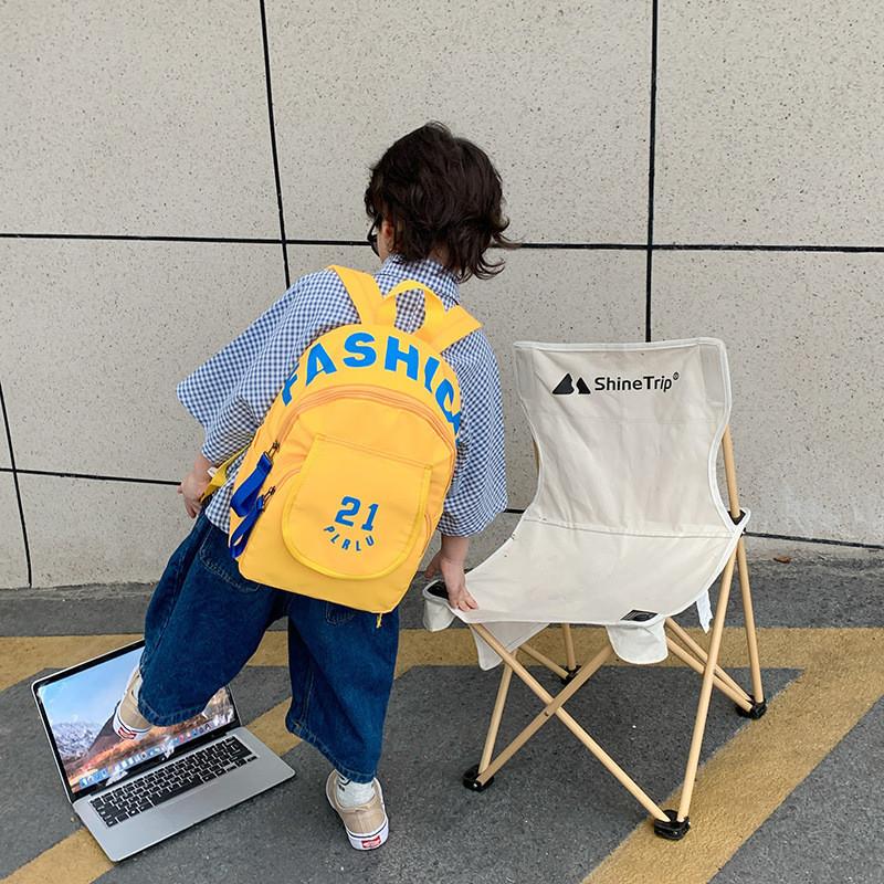 Stylish Korean Design Lightweight Canvas Backpack For Preschool Kids With Breathable Features