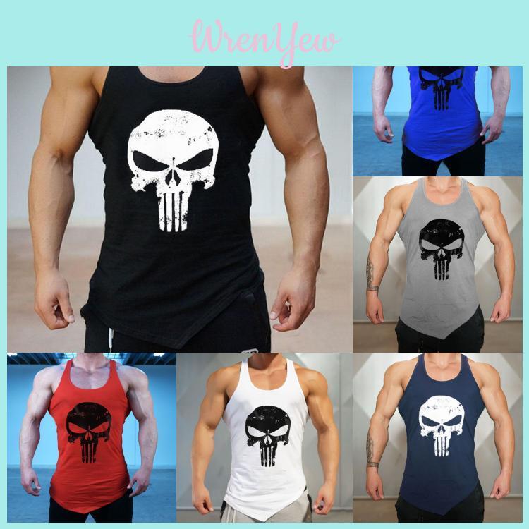 Trendy Loose Fit Muscle Training Vest For Men Casual Polyester Sleeveless Shirt
