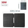 60W Foldable Solar Panel Charger USB Type-C DC Portable Solar Cell Folding Bag Power Bank For Phone Outdoor Hiking Camping