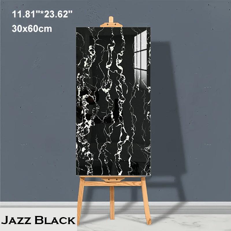 PVC Room Wall 30cmx60cm Wall Stickers Thick Self Adhesive Tiles Floor Stickers Marble Bathroom Ground Waterproof Wall Sticker