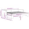 Extendable Daybed with Mattresses Black 80x200 Cm Fabric