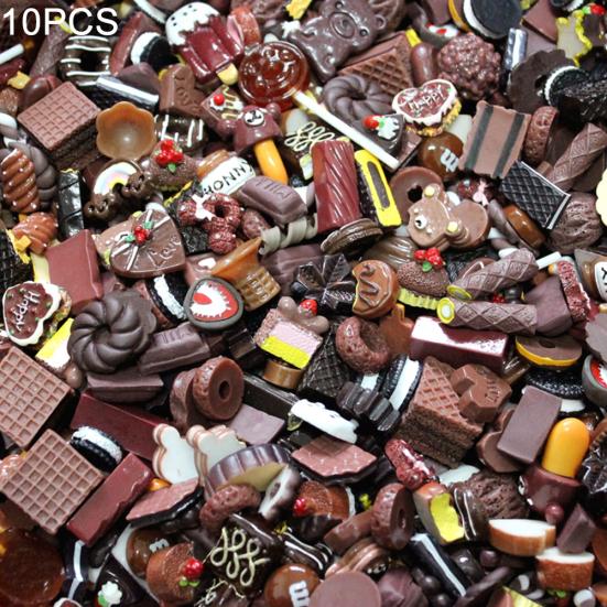 10Pcs Realistic Mini Biscuit Food Jewelry Donut Model DIY Decorative Accessory