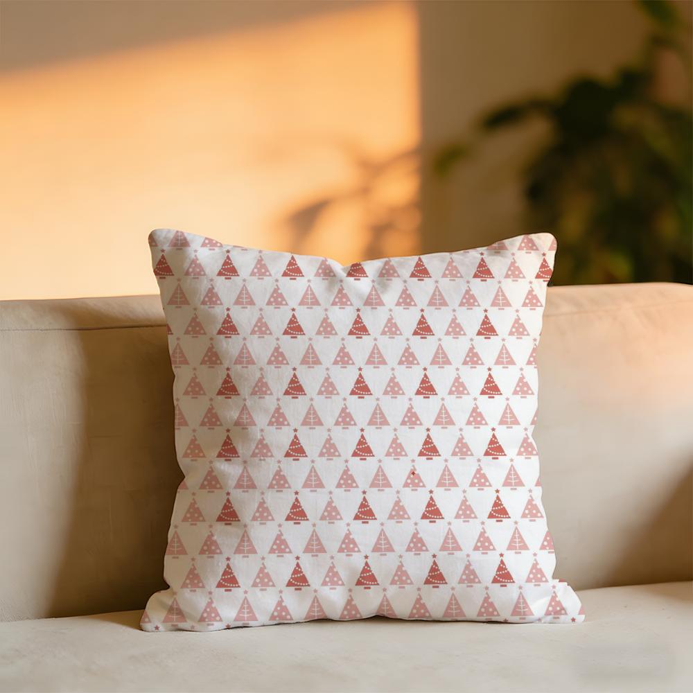 Christmas Reindeer Cushion Cover Cozy Velvet Throw PillowSoft Warm Cushion For Sofa Bed