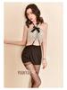 Manyan Women's Sexy Lace See-Through Suspender Skirt Secretary Uniform Set 9212