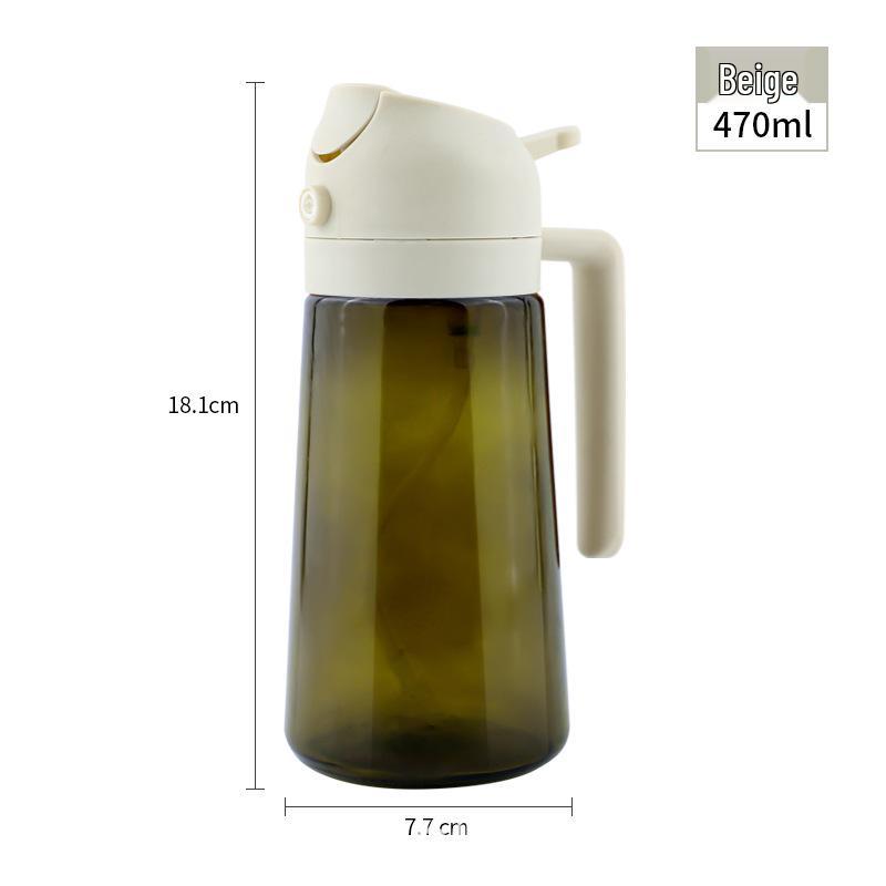 Glass Spray Oil & Seasoning Bottle: Dual Light-Blocking Design for Kitchen Use