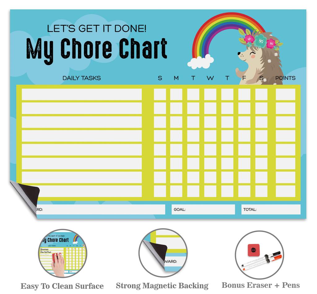 Inkdotpot Magnetic  Whiteboard Let's Get It Done My Chore Chart Chore  Chart For  Refrigerator
