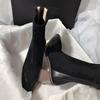 High-heeled Temperament Literary Retro Simple Versatile Short Boots