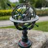 Retro Nautical Imitation Bronze Globe Desktop Ornament