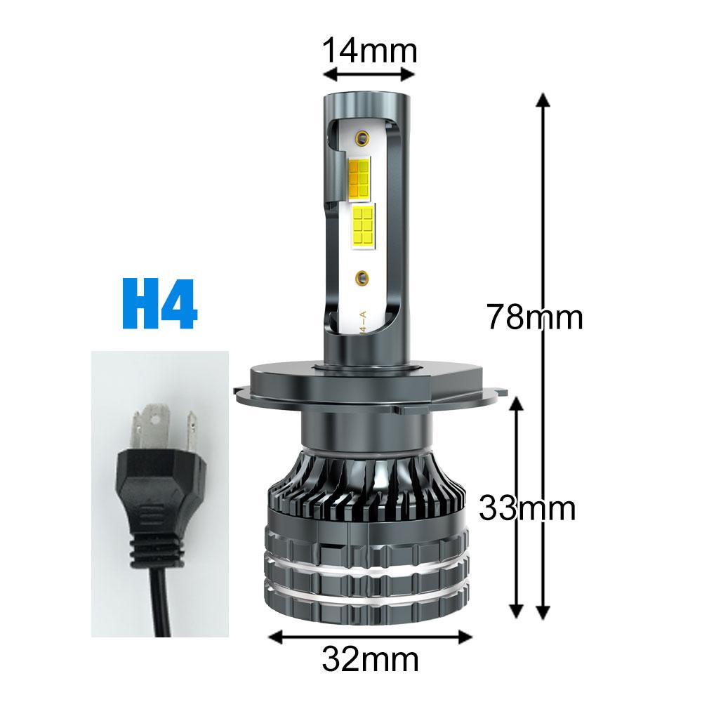 

2 шт. H4 светодиодные фары H11 Canbus 20000Lm 6000K 4300K ​​3000K 3 меняющие цвет передние лампы H8 9005 HB3 9006 HB4 9012 Hir2 H27 880 881 автомобильные противотуманные фары H4/9003/HB2 Hi/Lo