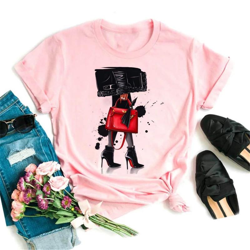 

Women T-Shirt Harajuku Streetwear Short Sleeves Female Clothes Tops Tees Printed Female Tshirt Women Fashion Graphic 4XL