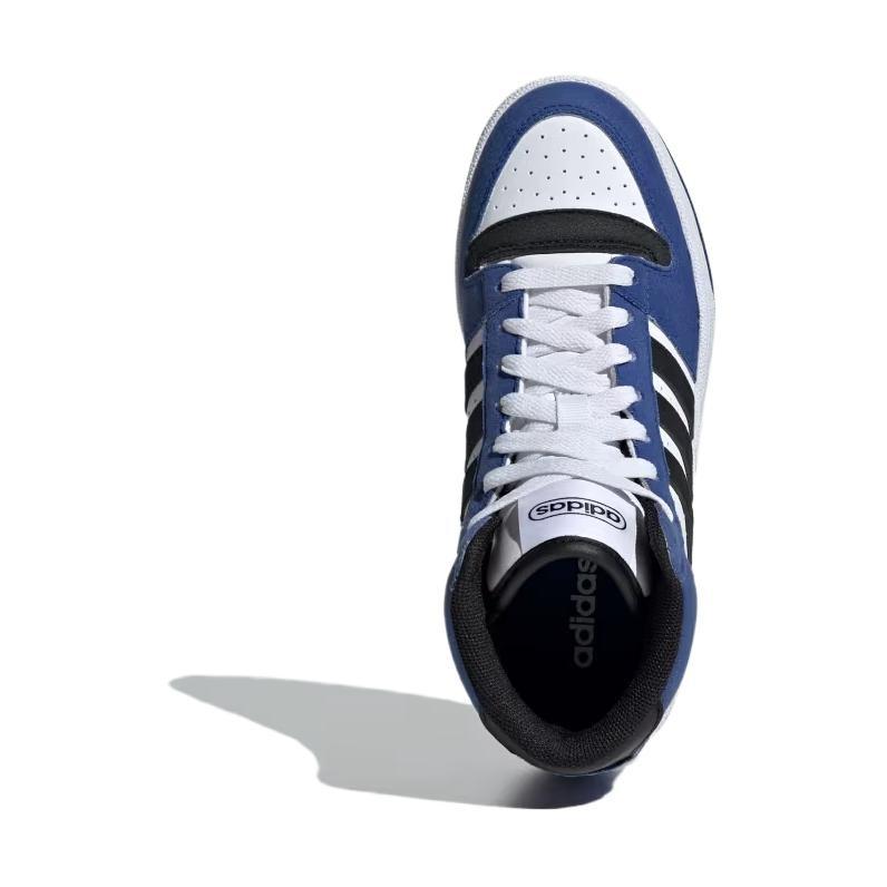 Adidas BREAK START Slip Resistant Abrasion Resistant Mid top Kids' Skateboarding Shoes Blue White IH7978