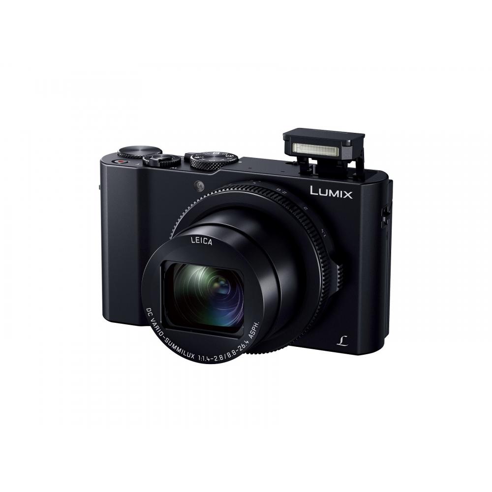 Panasonic Kompakte Digitalkamera Lumix LX9 Ausgestattet mit 1.0-Typ-Sensor 4K-Video-kompatibel Schwarz DMC-LX9-K