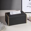 Molona Leder Taschentuchbox und Fernbedienungsorganizer