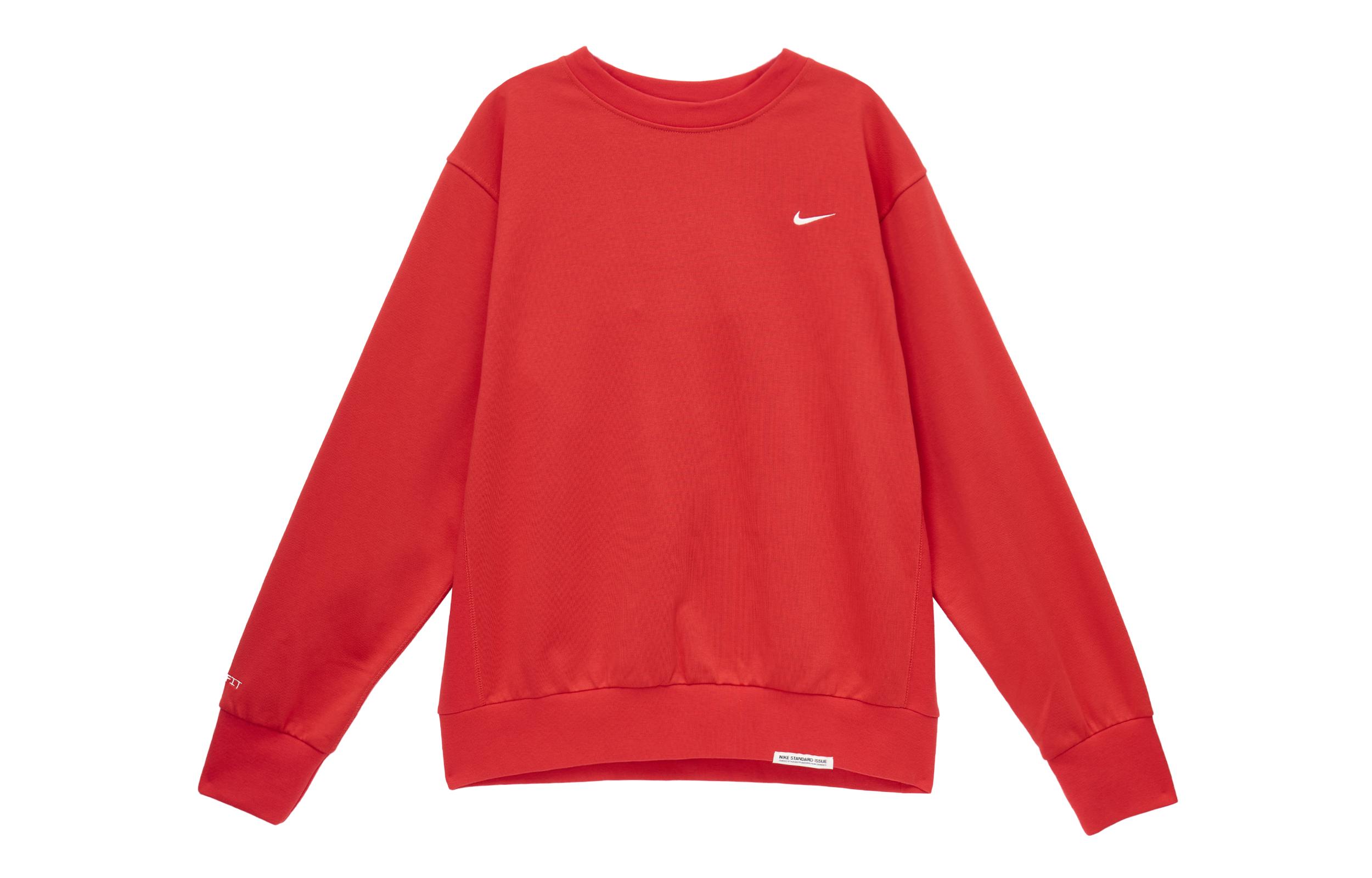 Nike Sweatshirts Men s Red Crew Neck Moderate Other CK6359-657 XL